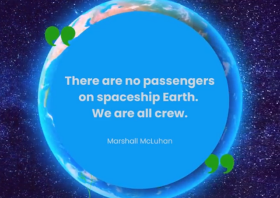 There are no passengers on spaceship Earth